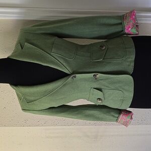 Lilly Pulitzer Green Wool Blazer size 2
